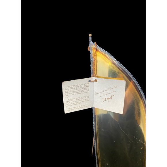 DeMott Brass Sailboat NWT Sailboat Made Of Brass, Copper and Steel Mounted On I - Picture 7 of 15